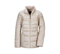 Steppjacke GOLDNER "Kurzgröße Übergangsjacke mit Muster-Mix", Damen, Gr. 20, beige (taupe), Obermaterial: 100% Polyamid PA., gerade, Jacken Steppjacke, RV Taschen (91990728-20) taupe