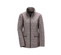 Steppjacke GOLDNER "Kurzgröße Winterjacke mit Stehkragen", Damen, Gr. 19, grau (mondstein, graphit), Obermaterial: 100% Polyester PES., figurumspielend, weit Sonstiges, Jacken Steppjacke, Modern intep