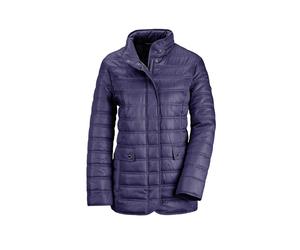 Steppjacke GOLDNER "Leichte Steppjacke mit vielen Details", Damen, Gr. 38, blau (marine), Obermaterial: 100% Polyester PES., Sonstiges, Jacken Steppjacke, mit Ripsbändern an den Taschen (13216228-38) 
