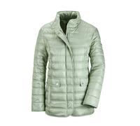 Leichte Steppjacke mit vielen Details grün 44