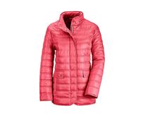 Steppjacke GOLDNER "Leichte Steppjacke mit vielen Details", Damen, Gr. 50, rot (koralle), Obermaterial: 100% Polyester PES., Sonstiges, Jacken Steppjacke, mit Ripsbändern an den Taschen (15463411-50)
