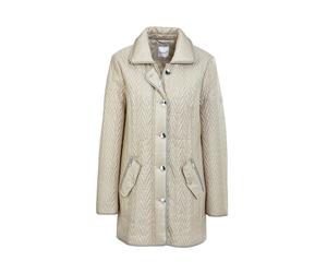 Steppjacke GOLDNER "Longjacke mit außergewöhnlicher Steppung", Damen, Gr. 46, beige (beige, helltaupe), Obermaterial: 100% Polyester PES., normal, Sonstiges, Jacken Steppjacke, Ohne (29708925-46) beig