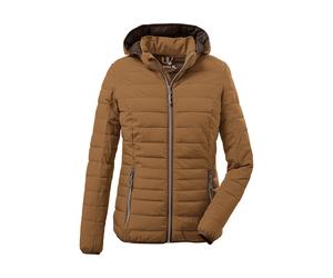 Steppjacke "GS 222 WMN QLTD JCKT", Damen, Gr. 36, braun (hellbraun), Obermaterial: 100% Polyester.Futter: 100% Polyamid.Füllung: 100% Polyester, G.I.G.A. DX BY KILLTEC, Jacken Steppjacke, Leichte, was