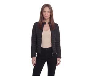 Steppjacke GUESS "VONA JACKET", Damen, Gr. XXL, schwarz (jet schwarz a996), Jacken Steppjacke, Übergangsjacke mit leichter Wattierung (70042641-XXL) jet schwarz a996