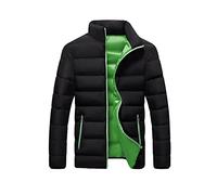Steppjacke Herren Outdoor Warme Winterjacke Dicke Wollmantel Gefütterte Daunenjacke Einfarbig Lässige Übergangsjacke Wattierte Fleecejacke Wintermantel Arbeitsjacke Oversize Herrenmantel Herbst Winter