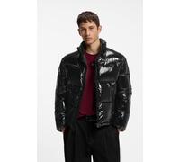 Steppjacke HUGO "Baltos", Herren, Gr. M, schwarz001, Web, Obermaterial: 100% Polyamid, unifarben, regular fit normal, hoch geschlossener Ausschnitt, abgerundeter Saum, Jacken Steppjacke, mit glänzende