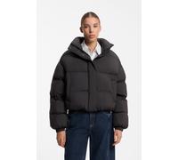 Steppjacke HUGO "Faren", Damen, Gr. M, schwarz 001, Web, Obermaterial: 100% Polyester, unifarben, hüftlang, elastischer Bund, Jacken Steppjacke, mit Ballon-Silhouette, wasserabweisend (53967204-M) sch