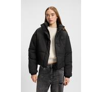 Steppjacke HUGO "Faren", Damen, Gr. XXL (44), schwarz (schwarz 001), Web, Obermaterial: 100% Polyamid, unifarben, kurz, elastischer Bund, Jacken Steppjacke, Relaxed Fit, mit verstellbarem Saum (868980