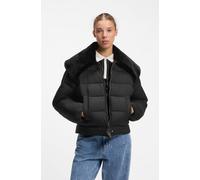 Steppjacke HUGO "Fleuv", Damen, Gr. XXL, schwarz (schwarz 001), Web, Obermaterial: 100% Polyester, unifarben, hüftlang, elastischer Bund, Jacken Steppjacke, mit wasserabweisendem Finish (16323049-XXL)