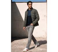 Steppjacke STREET ONE MEN, Herren, Gr. XXL (46), grün (forest gray), Stoff, Oberstoff: 100% Polyester. Futter: 100% Polyester. Füllung: 100% Polyester, unifarben, normal normal, hoch geschlossener Aus