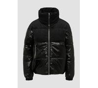 s.Oliver - Steppjacke im Fabricmix mit abnehmbarer Tasche schwarz - Gr. - S