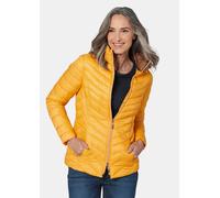 Steppjacke in figurschmeichelnder Optik gelb 19