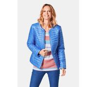 Steppjacke GOLDNER "Steppjacke in zart glänzender Qualität", Damen, Gr. 46, blau (azurblau), Obermaterial: 100% Polyamid PA., Sonstiges, Jacken Steppjacke, mit Reißverschluss und Eingrifftaschen (9828