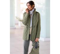Steppjacke INSPIRATIONEN, Damen, Gr. 44, grün (khaki), 55% Polyester, 45% Polyamid, Wattierung:100% Polyester, unifarben, Jacken Steppjacke (12539447-44) khaki