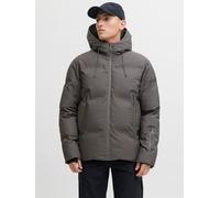 Steppjacke JACK & JONES "JCOFUSION TECHNICAL PUFFER JACKET SN", Herren, Gr. XXL, pavement, Web, Obermaterial: 100% Polyester, regular fit, Rippbündchen, Jacken Steppjacke (98193928-XXL) pavement