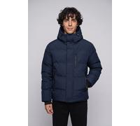 Steppjacke JACK & JONES "JCOTRACE ALPHA PUFFER JACKET", Herren, Gr. L, sky captain, Web, Obermaterial: 100% Polyester, unifarben, regular fit normal, Bündchen, Jacken Steppjacke, Kunstfaser, regular f