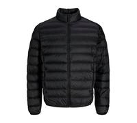 Steppjacke JACK & JONES "JJEBERG LIGHT DOWN COLLAR PUFFER NOOS", Herren, Gr. L, schwarz, Web, Obermaterial: 100% Nylon, unifarben, regular fit normal, ohne Ausschnitt, elastischer Bund, Jacken Steppja