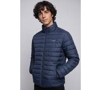 Steppjacke JACK & JONES "JJELVIS LIGHT PUFFER COLLAR", Herren, Gr. L, blau (navy blazer), Web, Obermaterial: 100% Polyester, unifarben, regular fit normal, elastischer Bund, Jacken Steppjacke, Kunstfa