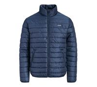 Steppjacke JACK & JONES "JJELVIS LIGHT PUFFER COLLAR", Herren, Gr. M, blau (navy blazer), Web, Obermaterial: 100% Polyester, unifarben, regular fit normal, elastischer Bund, Jacken Steppjacke, Kunstfa