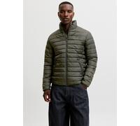 Steppjacke JACK & JONES "JJELVIS LIGHT PUFFER COLLAR", Herren, Gr. M, grün (rosin), Web, Obermaterial: 100% Polyester, unifarben, regular fit normal, elastischer Bund, Jacken Steppjacke, Kunstfaser, r