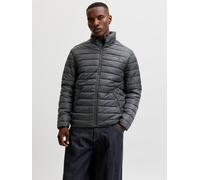Steppjacke JACK & JONES "JJELVIS LIGHT PUFFER COLLAR", Herren, Gr. XXL, grau (asphalt), Web, Obermaterial: 100% Polyester, unifarben, regular fit normal, elastischer Bund, Jacken Steppjacke, Kunstfase
