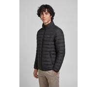 Steppjacke JACK & JONES "JJELVIS LIGHT PUFFER HOOD", Herren, Gr. XL, schwarz, Web, Obermaterial: 100% Polyester, unifarben, regular fit normal, Jacken Steppjacke, Kunstfaser, regular fit (15593029-XL)