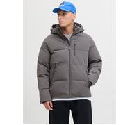 Steppjacke JACK & JONES "JJEOWEN PUFFER SN", Herren, Gr. M, grau (castlerock), Web, Obermaterial: 100% Polyester, unifarben, regular fit, Rippbündchen, Jacken Steppjacke (99929862-M) castlerock