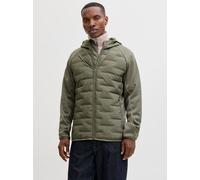 Steppjacke JACK & JONES "JJEPERFECT HYBRID JACKET NOOS", Damen, Gr. XXL, dusty olive, Steppware, Fleece, Obermaterial: 100% Polyester, unifarben, normal, Jacken Steppjacke, mit Kapuze (85430102-XXL) d