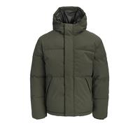 Steppjacke JACK & JONES "JJESOHO PUFFER HOOD AW26 SN", Herren, Gr. L, grün (rosin), Web, Obermaterial: 100% Polyester, unifarben, regular fit normal, Bündchen, Jacken Steppjacke, Kunstfaser, regular f