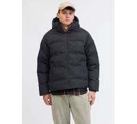 Steppjacke JACK & JONES "JJESOHO PUFFER HOOD SN", Herren, Gr. XS, schwarz, Web, Obermaterial: 100% Polyester, unifarben, regular fit, hoch geschlossener Ausschnitt, Bündchen, Jacken Steppjacke (210512