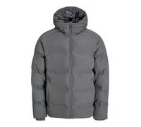 Steppjacke JACK & JONES "JJESOHO PUFFER HOOD SN", Herren, Gr. XXL, castlerock, Web, Obermaterial: 100% Polyester, unifarben, regular fit, hoch geschlossener Ausschnitt, Bündchen, Jacken Steppjacke (43