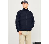 Steppjacke JACK & JONES "JJESTATE PACKABLE PUFFER COLLAR NOOS", Herren, Gr. XS, blau (sky captain), Web, Obermaterial: 100% Polyester, unifarben, normal, elastischer Bund, Jacken Steppjacke (89536525-