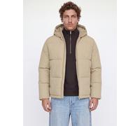 Steppjacke JACK & JONES "JJGALAXY PUFFER JACKET", Herren, Gr. XL, beige (kelp), Web, Obermaterial: 100% Polyester, unifarben, regular fit normal, gerader Abschluss, Jacken Steppjacke, Kunstfaser, regu