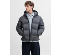 Steppjacke JACK & JONES "JJKAITO PUFFER JACKET BF", Damen, Gr. XXL, asphalt, Web, Obermaterial: 100% Polyester, unifarben, regular fit normal, Bündchen, Jacken Steppjacke (83251932-XXL) asphalt