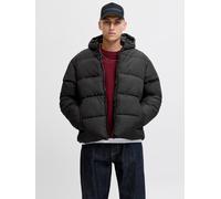 Steppjacke JACK & JONES "JJMAZE PUFFER HOOD", Herren, Gr. S, schwarz, Web, Obermaterial: 100% Polyester, regular fit, Jacken Steppjacke (29403615-S) schwarz