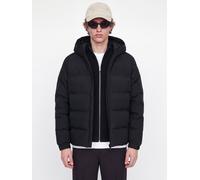 Steppjacke JACK & JONES "JJSAGE PUFFER JACKET BF", Herren, Gr. M, schwarz, Web, Obermaterial: 100% Polyester, unifarben, regular fit normal, mit Klettverschluss, Jacken Steppjacke, Kunstfaser, regular