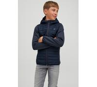 Steppjacke JACK & JONES JUNIOR "JJEMULTI wärmt, winddicht, wasserdicht, gesteppt", Herren, Gr. 164, blau (navy blazer), Web, Obermaterial: 100% Polyester. Futter: 100% Polyester. Wattierung: 100% Poly