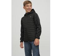 Steppjacke JACK & JONES JUNIOR "JJEMULTI wärmt, winddicht, wasserdicht, gesteppt", Jungen, Gr. 152, schwarz, Web, Obermaterial: 100% Polyester. Futter: 100% Polyester. Wattierung: 100% Polyester, unif