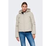 Steppjacke JDY "JDYARNHEM WATER REP SHORT PUFFA OTW NOOS", Damen, Gr. XS, gelb (moonbeam), Steppware, Obermaterial: 100% Polyester, unifarben, lässig geschnitten, Jacken Steppjacke (46723431-XS)