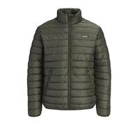 Steppjacke "JJELVIS LIGHT PUFFER COLLAR PLS", Herren, Gr. 5XL, grün (rosin), Web, Obermaterial: 100% Polyester, JACK & JONES PLUSSIZE, unifarben, regular fit normal, elastischer Bund, Jacken Steppjack