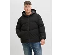 Steppjacke "JJGLOBAL PUFFER JACKET PLS", Herren, Gr. 3XL, schwarz, Web, Obermaterial: 100% Polyester, JACK & JONES PLUSSIZE, unifarben, regular fit normal, Jacken Steppjacke (59589944-XXXL) schwarz