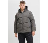 Steppjacke "JJGLOBAL PUFFER JACKET PLS", Herren, Gr. 5XL, castlerock, Web, Obermaterial: 100% Polyester, JACK & JONES PLUSSIZE, unifarben, regular fit normal, Jacken Steppjacke (33534545-5XL) castlero