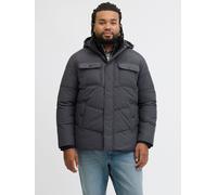 Steppjacke "JJMORGAN PUFFER JACKET PLS", Herren, Gr. 4XL, grau (dunkelgrau melange), Web, Obermaterial: 100% Polyester, JACK & JONES PLUSSIZE, unifarben, regular fit normal, Jacken Steppjacke (4810476