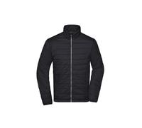 JN1120 James+Nicholson Herren Wattierte Jacke Black 3XL