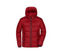 James & Nicholson - Herren Winter Steppjacke Sorona® JN1168, rot/schwarz, Größe XL