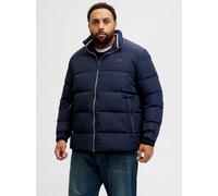 Steppjacke "JPRBLUALVES PUFFER PLS", Herren, Gr. 3XL, navy blazer, Web, Obermaterial: 100% Polyester, JACK & JONES PLUSSIZE, unifarben, regular fit hüftlang, Jacken Steppjacke (31743758-XXXL) navy bla