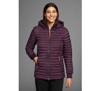 Steppjacke KANGAROOS, Damen, Gr. 32, lila (midnight plum), Web, Obermaterial: 100% Polyamid. Futter: 100% Polyamid. Wattierung: 100% Polyester, unifarben, Rippbündchen, Jacken Steppjacke, für kalte Ta