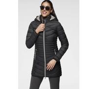 Steppjacke KANGAROOS, Damen, Gr. 32, schwarz, Web, Obermaterial: 100% Polyamid. Futter: 100% Polyamid. Wattierung: 100% Polyester, kontrastfarbene Details, unifarben, figurbetont Po-bedeckend, Jacken