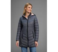 Steppjacke KANGAROOS, Damen, Gr. 40, grau (dunkelgrau), Web, Obermaterial: 100% Polyamid. Futter: 100% Polyamid. Wattierung: 100% Polyester, kontrastfarbene Details, unifarben, figurbetont Po-bedecken