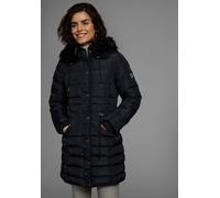 Steppjacke KANGAROOS, Damen, Gr. 42, schwarz, Web, Obermaterial: 100% Polyester. Besatz: 80% Polyacryl, 20% Polyester. Futter: 100% Polyester. Wattierung: 100% Polyester, kontrastfarbene Details, unif